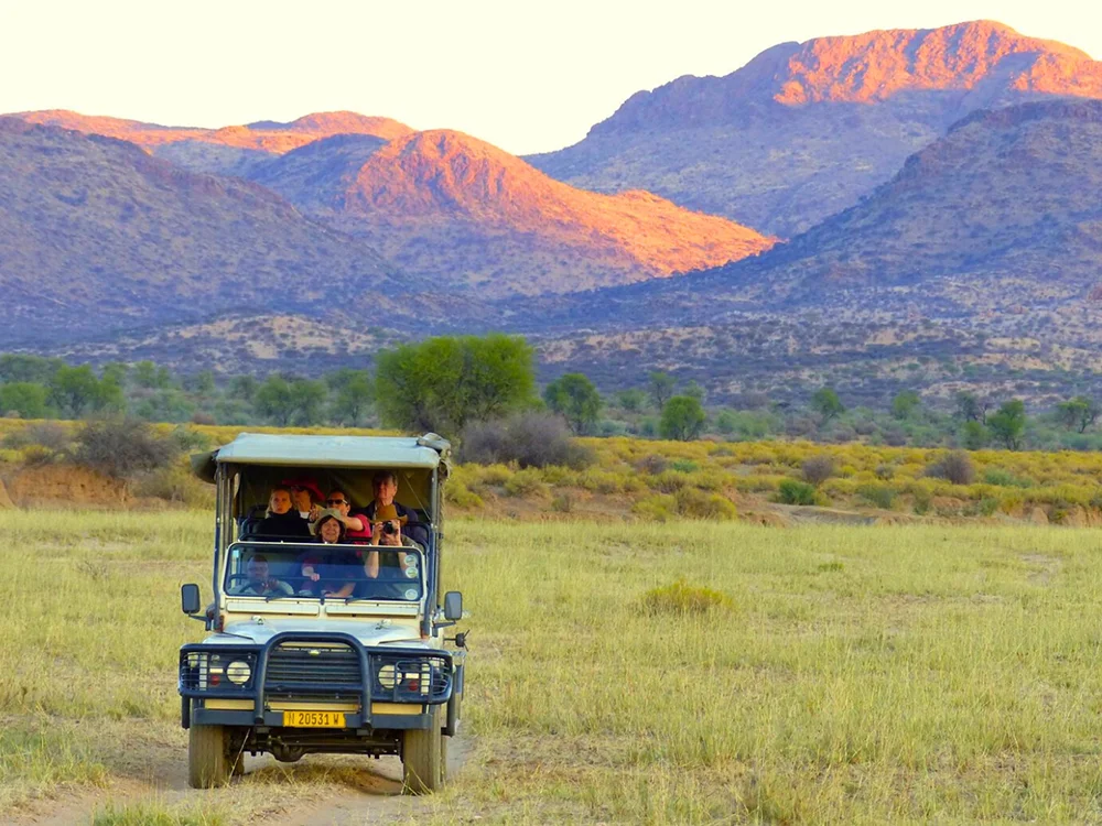 Game drive vehicle on GocheGanas Nature Reserve
